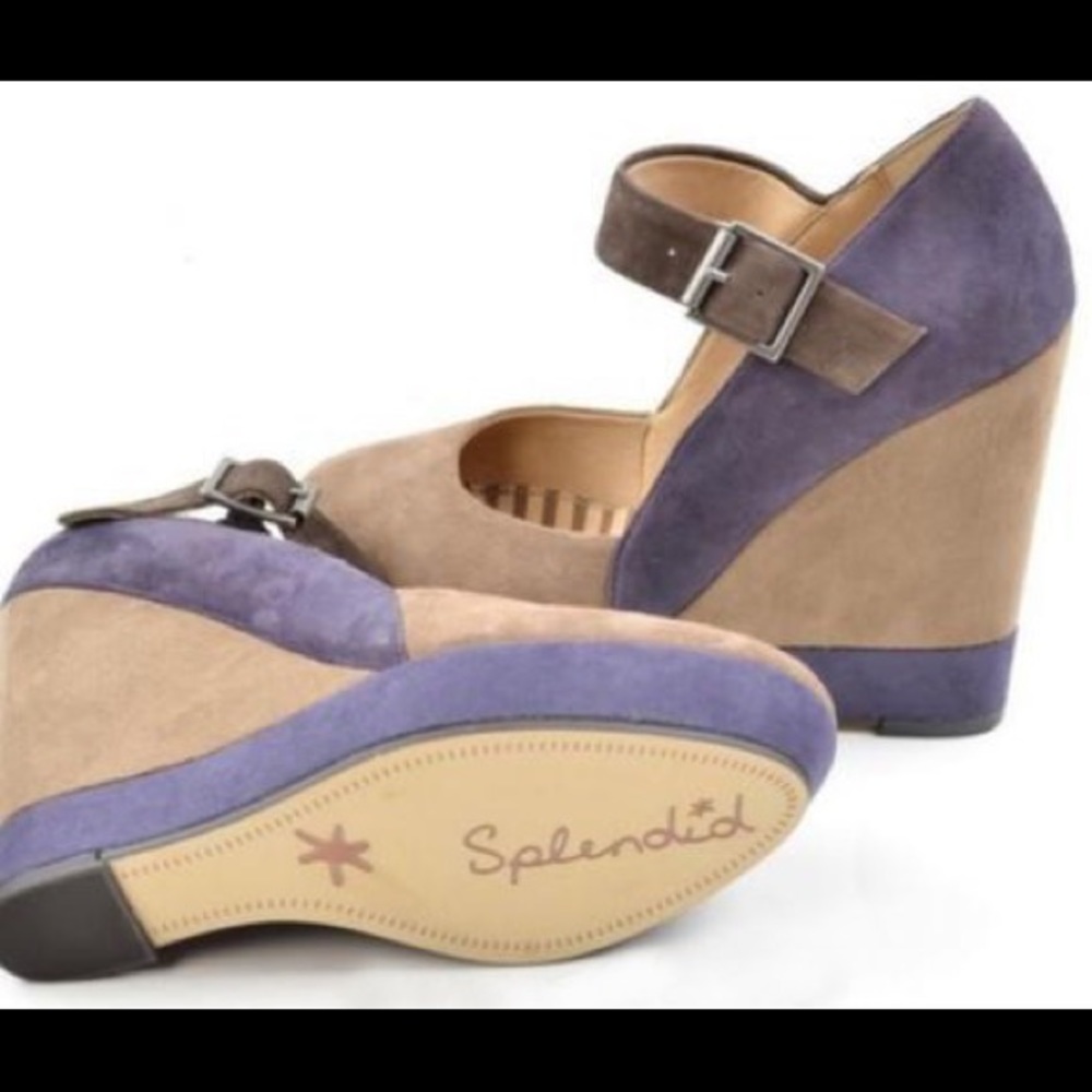 Splendid leather wedges